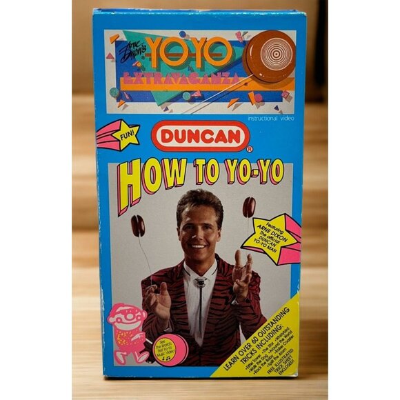 How to Yo Yo Extravaganza VHS Arne Dixon Instructional Video Duncan Tricks Sheet - Picture 1 of 10
